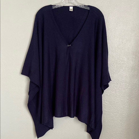 Cato Navy Blue Poncho Sweater - Picture 1 of 7